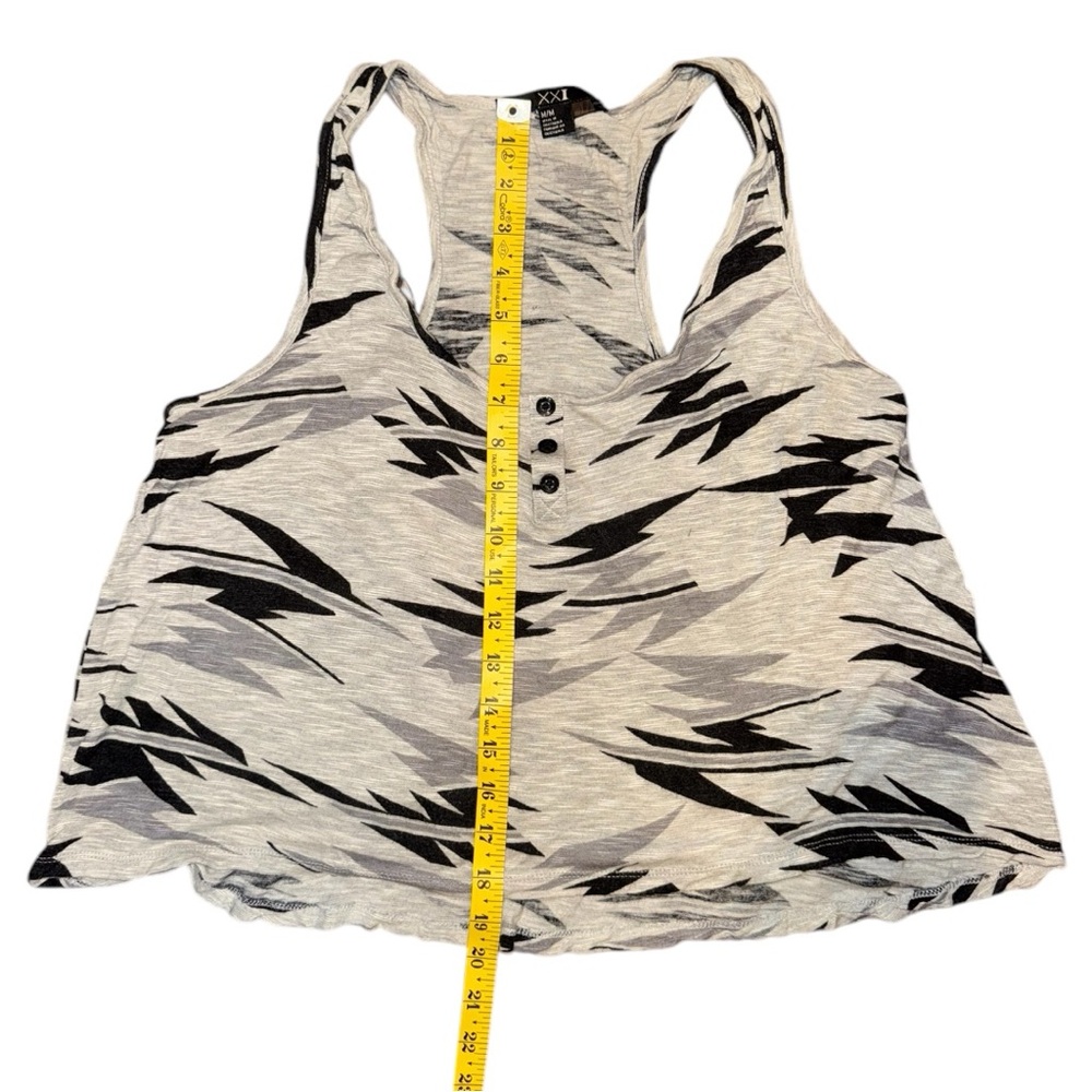 Gray Patterned Tank Top - Picture 6 of 8